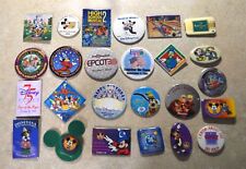 Disney Authentic Pin-back Buttons Assorted Lot of 25 No Duplicates PB3 picture