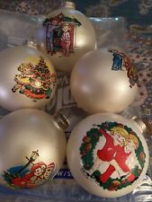 Campbell Kids VINTAGE Set Of 5 Christmas 🎄 Ornaments picture