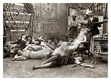 FRENCH OPIUM PARTY 1918 HISTORIC 5X7 PHOTO picture