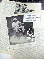 1969 Benelli Mini Scrambler minibike motorcycle 2 page magazine feature (ad) picture