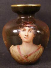 19c Victorian Porcelain Portrait Plaque HAND PAINTED Vase Royal Schwarzburg KPM~ picture