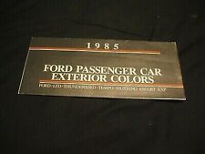 1985 FORD PASSENGER CAR EXTERIOR COLORS Brochure Guide Chart picture