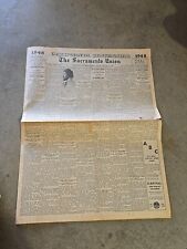 RARE THE SACRAMENTO UNION newspaper CALIFORNIA CENTENNIAL FINAL EDITION 1948 picture