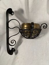 Antique fancy Victorian OIL Lamp Wall Bracket Sconce w Font Cup for Tiny Miller picture