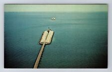 Norfolk VA-Virginia, Chesapeake Bay Bridge Tunnel, Antique, Vintage Postcard picture