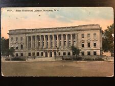 Vintage Postcard 1913 State Historical Library Madison Wisconsin WI picture