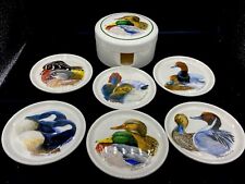 Vintage Roger Bucklin Wildlife Ducks Melamine (Set of 6) Coasters  picture