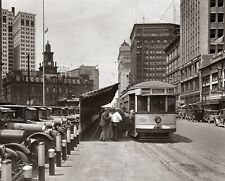 1920s DETROIT Mack-Type STREETCAR at Cadillac Square 8.5x11 PHOTO picture
