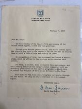 Rarity.  Letter from former Israeli Prime Minister David Ben-Gurion. picture