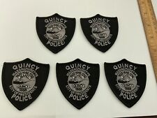 Quincy Police Massachusetts collectors hat patch set subdued 5 new hat size picture