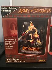 Rare Army Of Darkness Movie Poster Collectable Sculpture. COA 249 of 5000.  picture