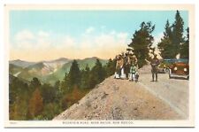 Vintage Raton New Mexico Postcard Mountain Road People Sight Seeing Unposted picture