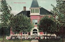 Public School Knox Indiana IN Children Outside c1910 Postcard picture