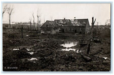 c1910 Building Ruins Granatfeld WW1 Germany Unposted RPPC Photo Postcard picture