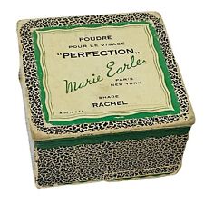 Vintage Marie Earle Poudre Perfection Box Pour Le Visage Paris New York Rachel picture