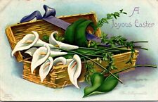 c1910 Antique Ellen Clapsaddle Postcard.51854 Flowers box basket a1 picture