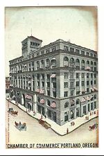 Old Postcard Chamber Of Commerce Building Portland OR UNDIVIDED Glitter BB Rich picture