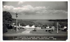 Rockland RPPC Humphrey's Cabins 1945 ME  picture