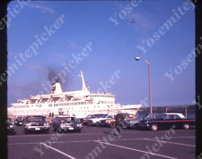 sl70  Original slide 1972 passenger cruise ship cars 436a picture