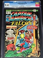 Captain America #186 CGC 9.4 - Origin of Falcon - Red Skull Appearance - 1975 picture