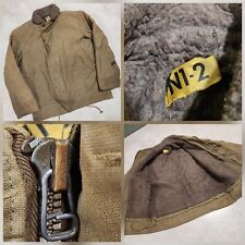 VTG World War 2 WWII 40s 1940s N1-2 USN US USA Navy Military Deck Jacket READ picture