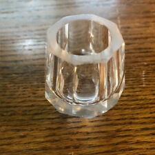 Vintage Clear Ribbed Glass Open Salt Cellar, Unusual picture