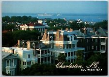 South Battery Homes, Charleston Harbor, Charleston, South Carolina - Postcard picture