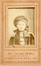 Antique Photo Grade School Girl Portrait 1880's F. Macke Cincinnati picture