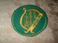 VINTAGE IRISH AMERICAN CLUB EAST WILLOWICK OHIO EMBROIDERED EMBLEM PATCH ~ NOS picture