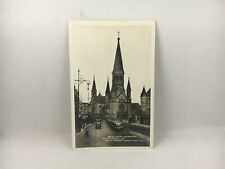 Antique Real Photo Postcard German Berlin Traffic Kaiser Wilhelm Memorial Church picture