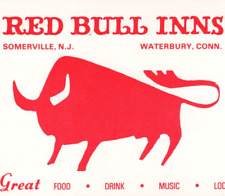 Red Bull Inns RT 22 Somerville, NJ & I-84 Waterbury CT 1960s Vintage Postcard picture