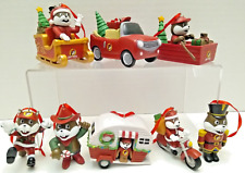 Buc-ees Beaver Christmas Ornaments Holiday  Lot of 8 Buc-ee's picture
