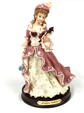 Montefiori Collection Victorian Lady Holding a Roses and Parasol Resin With Tag picture
