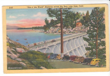 Postcard CA Big Bear Lake Dam California Rim o the World Highway c.1940 G19 picture