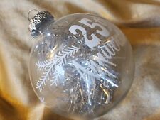 vintage Bronners Austria Christmas glass ornament tinsel 25th anniversary box11i picture