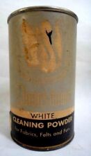 antique FULL BOX swans down WHITE CLEANING POWDER soap NOS 4