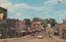 1950’s  BUFFALO WY  downtown  STREET SCENE cars Johnson County Seat  Postcard picture