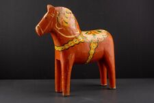 Large Vintage Swedish Dala Horse Hand Crafted Hand Painted Wood - 15