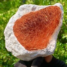 4.07LB Rare Moroccan orange magnesite and White Pine Stone mineral spirit ruby picture