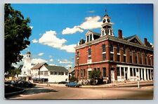 Milford New Hampshire View Of Town Hall Photo By Larry Molczyk VINTAGE Postcard picture
