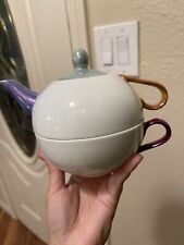 C & R Porcelain Japan Nesting Teapot & Cup Set Tea for One picture