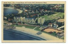 Swampscott MA New Ocean House Hotel & Puritan Hall Linen Postcard Massachusetts picture
