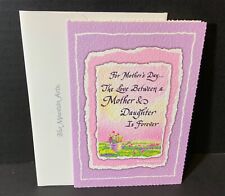 VTG Blue Mountain Arts Mother’s Day Card UNUSED Love Between Mother & Daughter picture