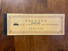 Packard Original Wartime Lubrication & Inspection Service Book Vintage 1947 picture