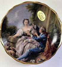 L' etoile Porcelaine de Limoges France,  Mini Plate, 22k Gold Trim 3 1/2