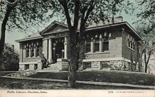 Chariton Iowa Public Library 1908 Lucas County Card #520 by CU Williams Postcard picture