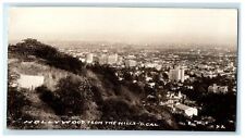 Aerial View Hollywood From The Hill South California CA RPPC Photo Postcard picture