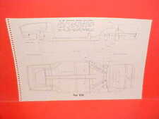 1968 FIAT 850 SPIDER CONVERTIBLE 1964-67 1100 1100D SEDAN FRAME DIMENSION CHART picture