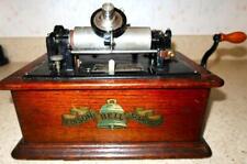 Antique c. 1905 Edison Bell Standard, S7496, Type D Phonograph w/ Crank & Lid picture