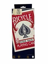 12 Vintage Bicycle Rider Back Poker Cards Sealed OLD STOCK 808G with Display Box picture
